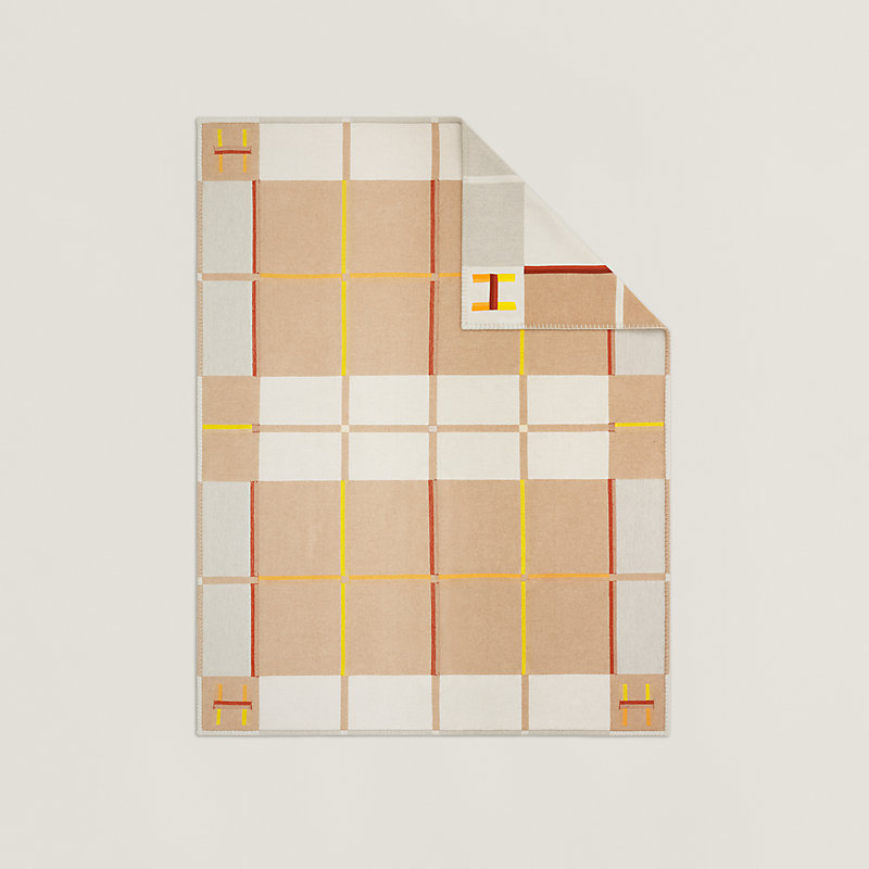 Avalon Rayon blanket - Beige | Hermès USA